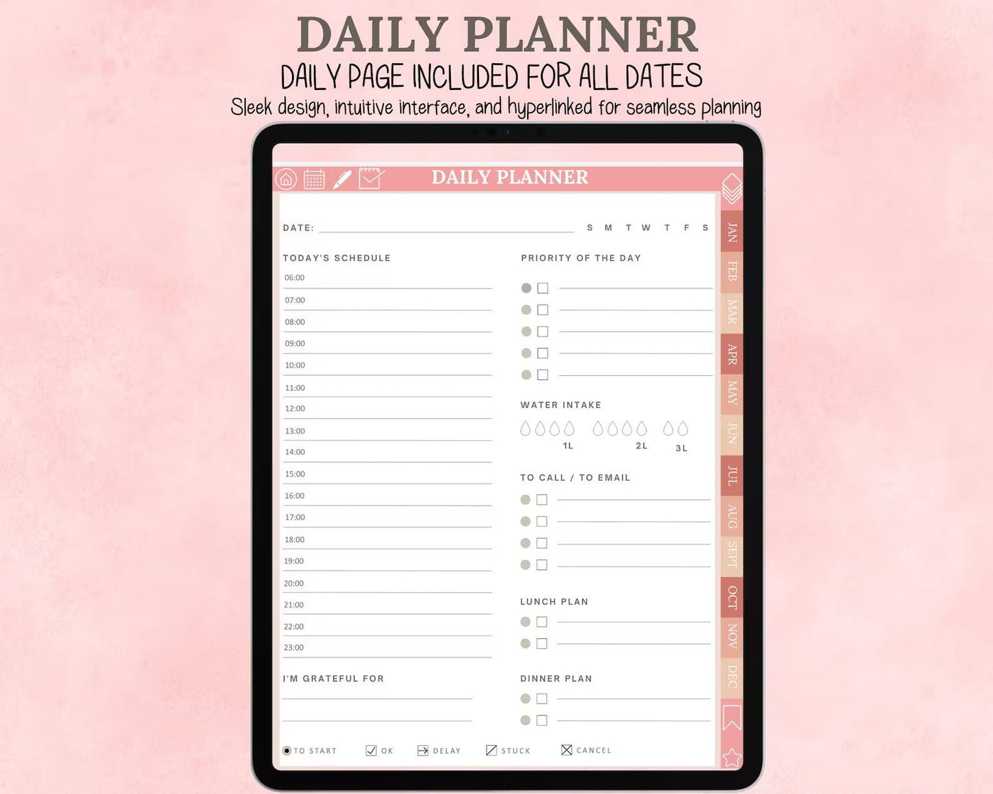 Pink Digital Planner | Stylish & Fully Functional