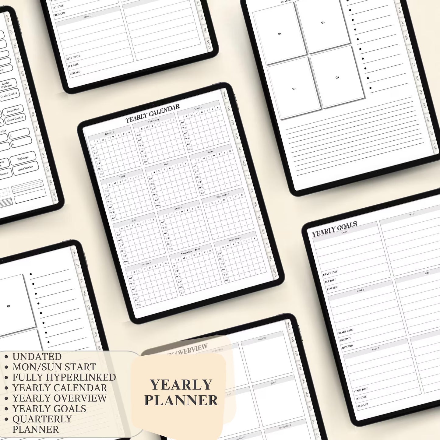 Ultimate ADHD Digital Planner | Customizable & Undated