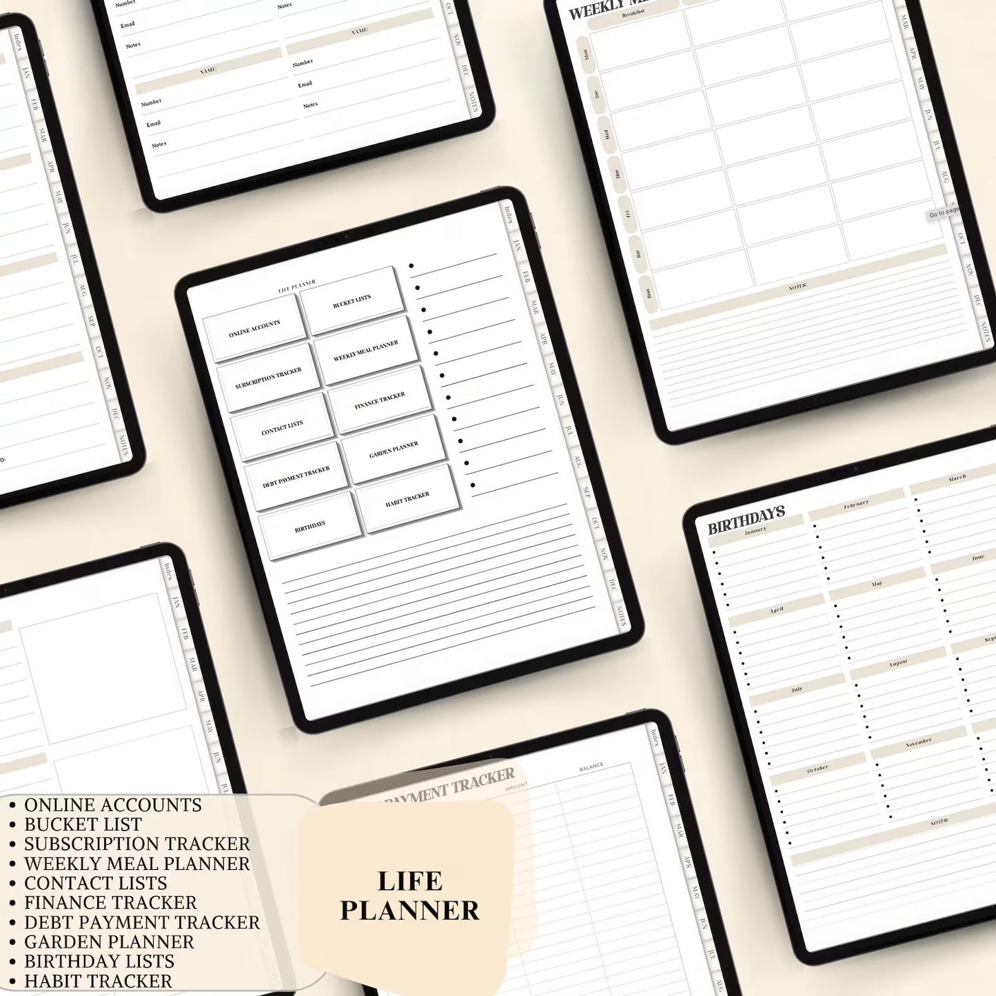 Ultimate ADHD Digital Planner | Customizable & Undated