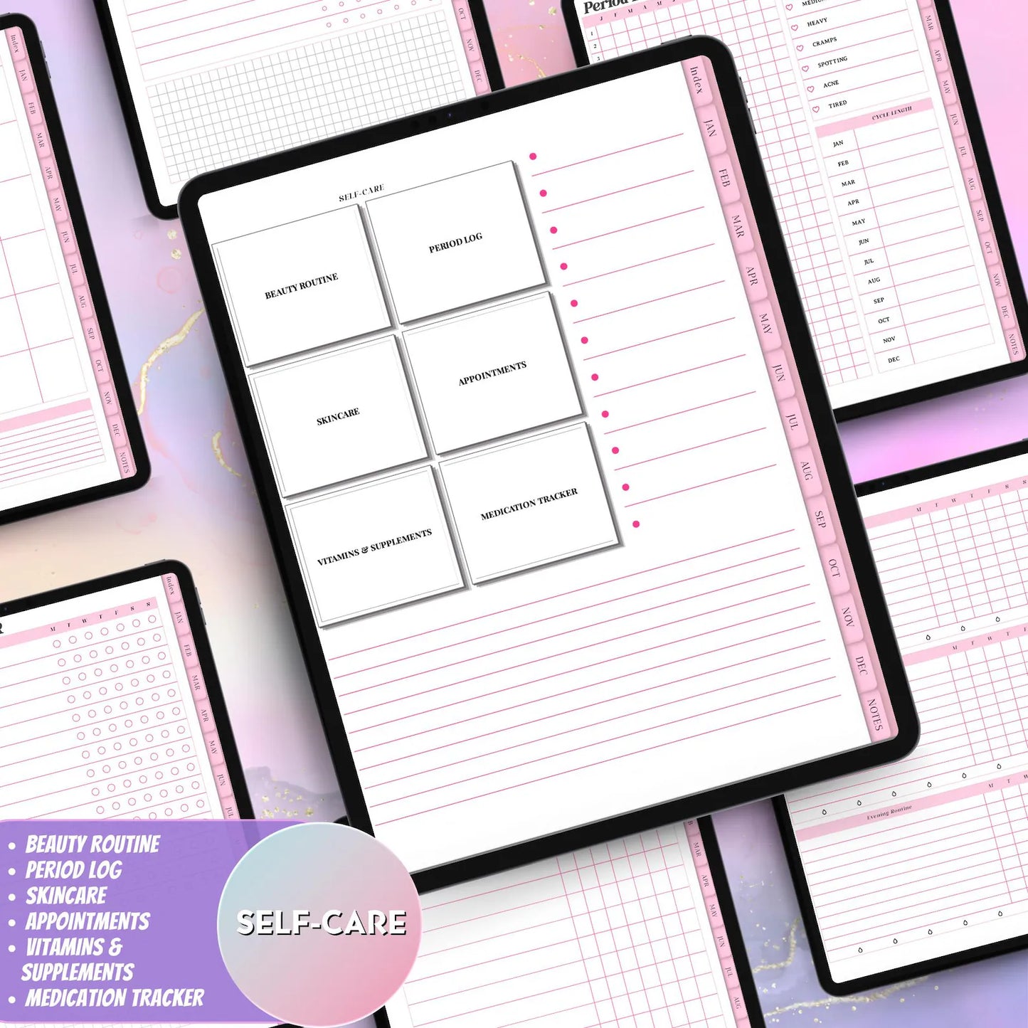 ADHD Digital Planner | Hyperlinked & Undated for Seamless Organization