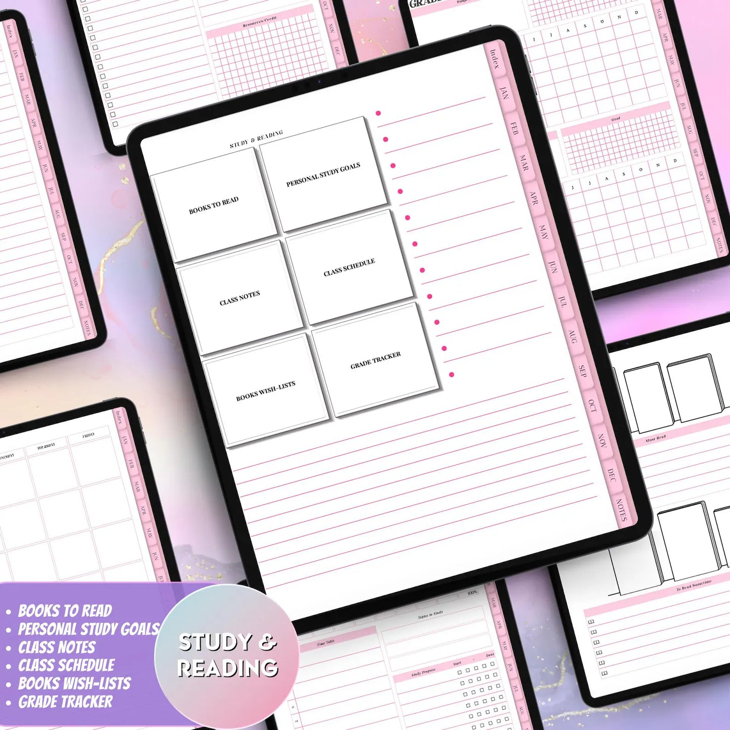 ADHD Digital Planner | Hyperlinked & Undated for Seamless Organization