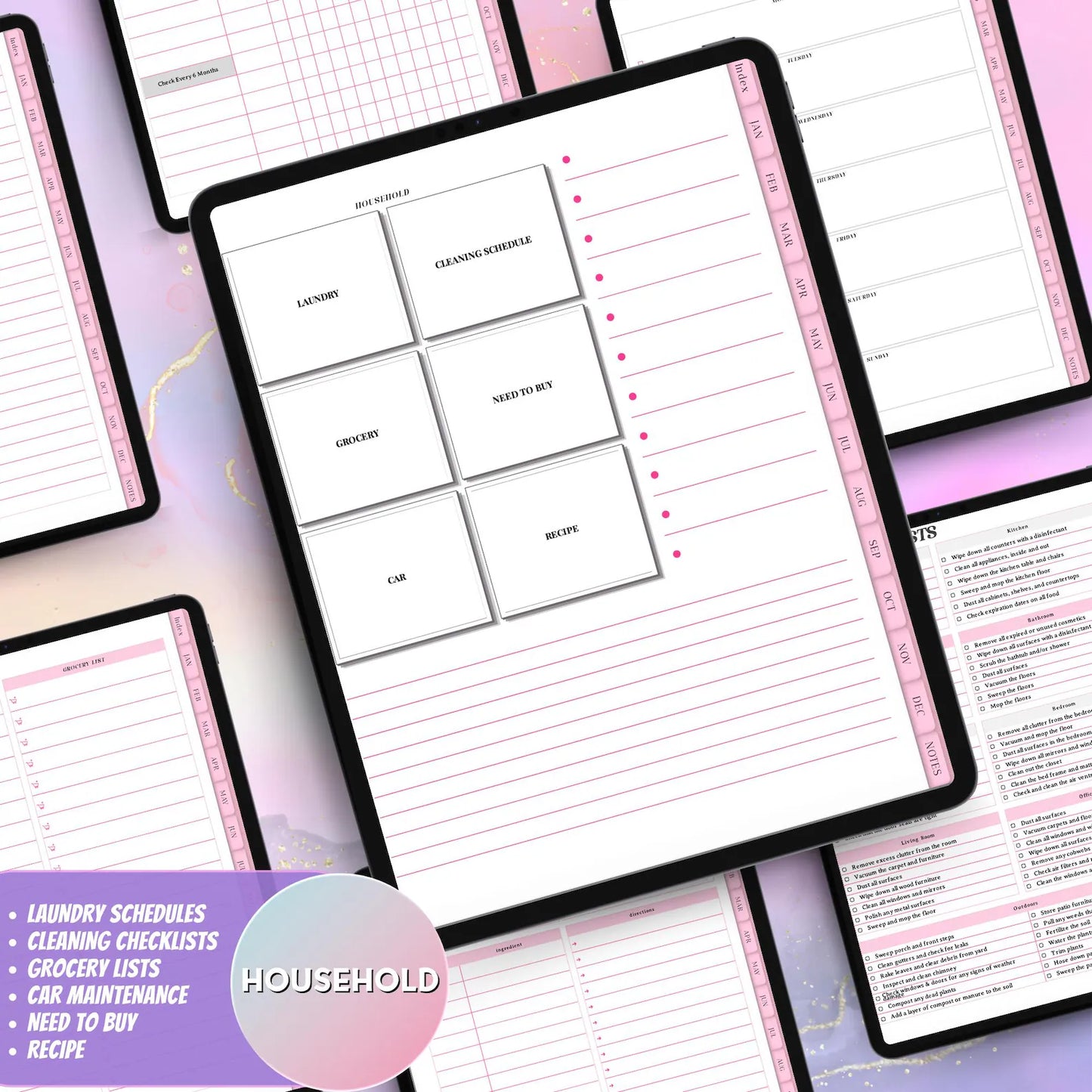 ADHD Digital Planner | Hyperlinked & Undated for Seamless Organization