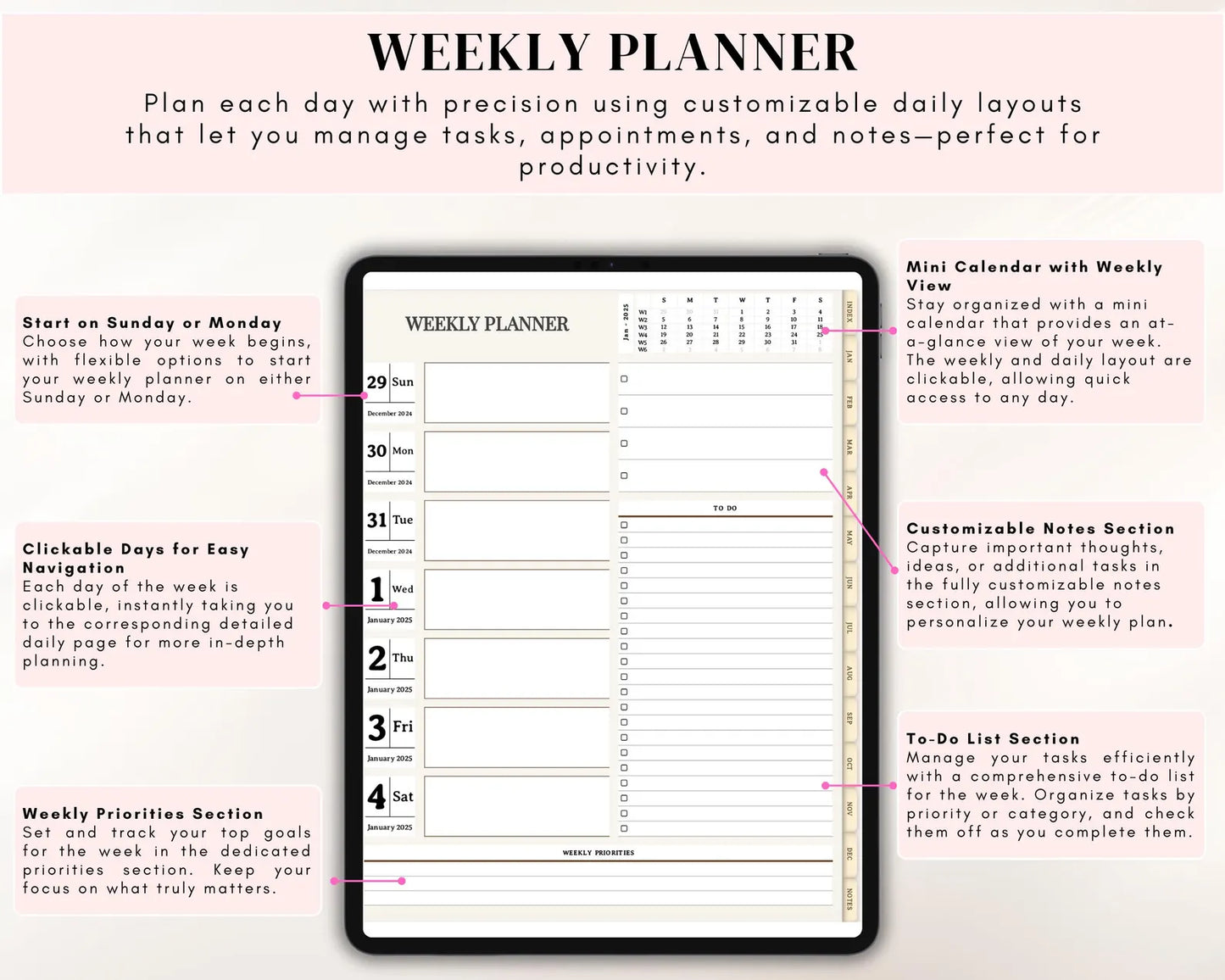 Ultimate Digital Planner | Your All-in-One Organization Tool