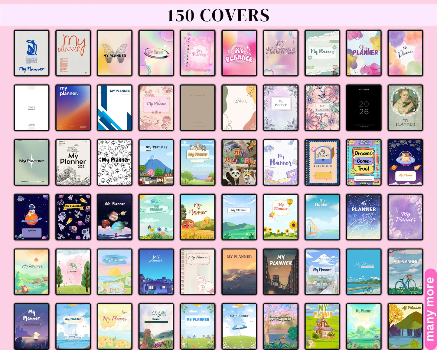 All-in-One Rainbow Digital Planner | Vibrant & Fully Hyperlinked