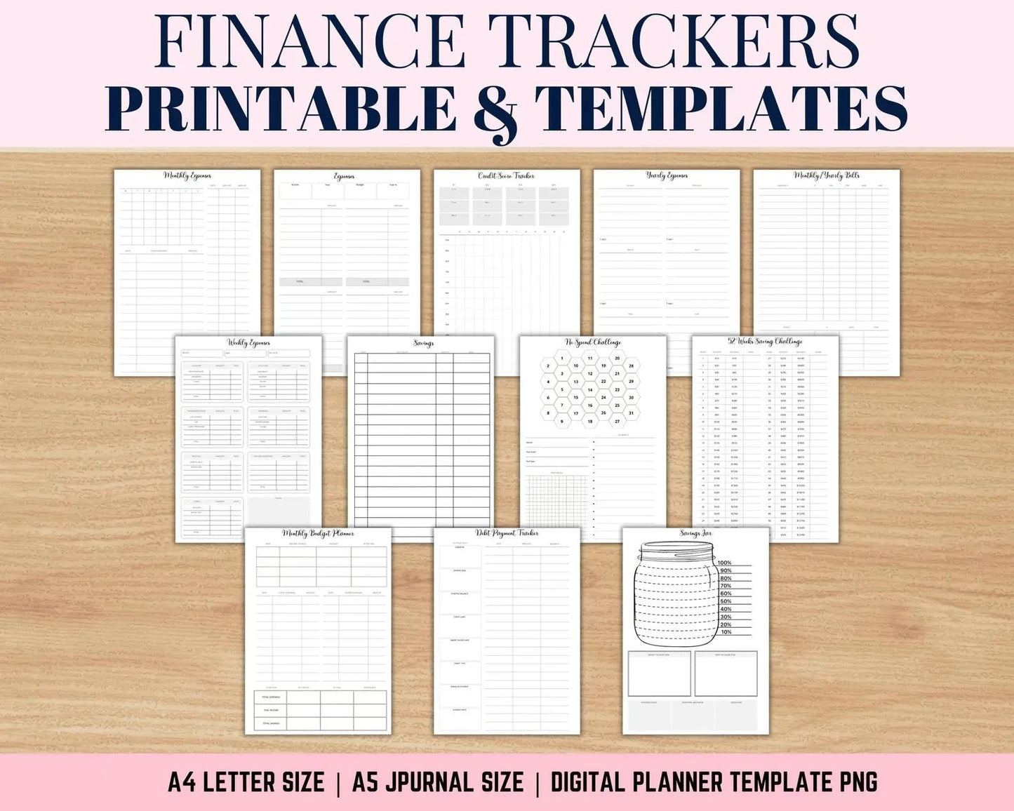 Finance Trackers | Printable & Digital Templates for Budgeting